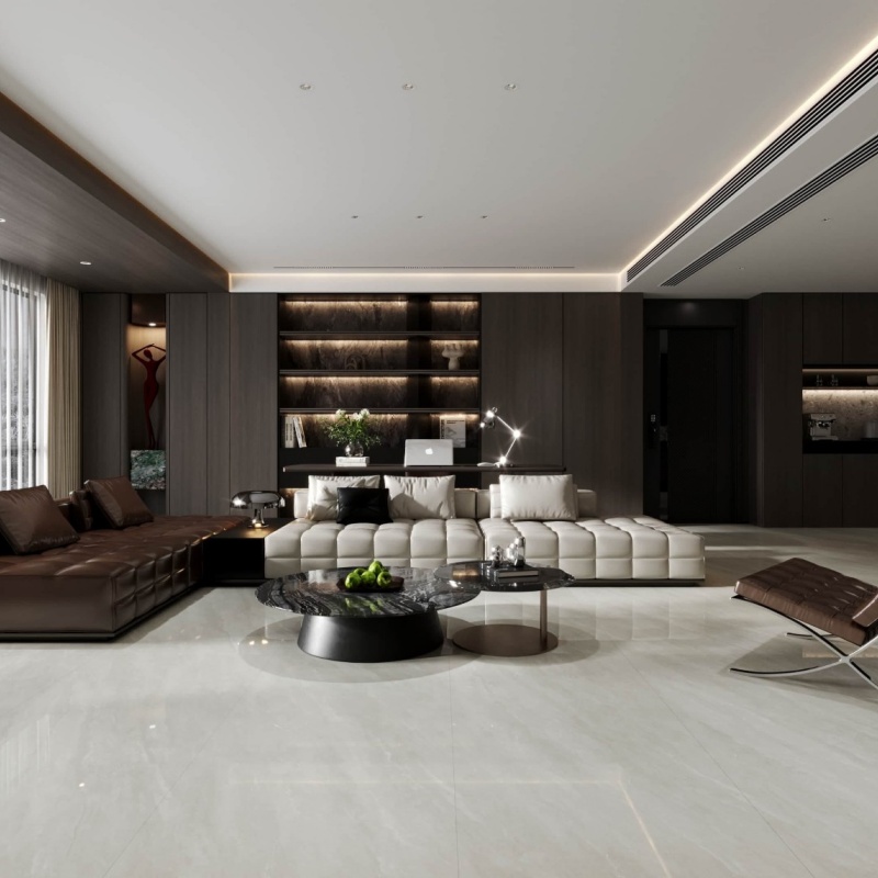 Trendsetting Polished 60X120 Speckled Finish Floor Tile Cosmic Sparkle