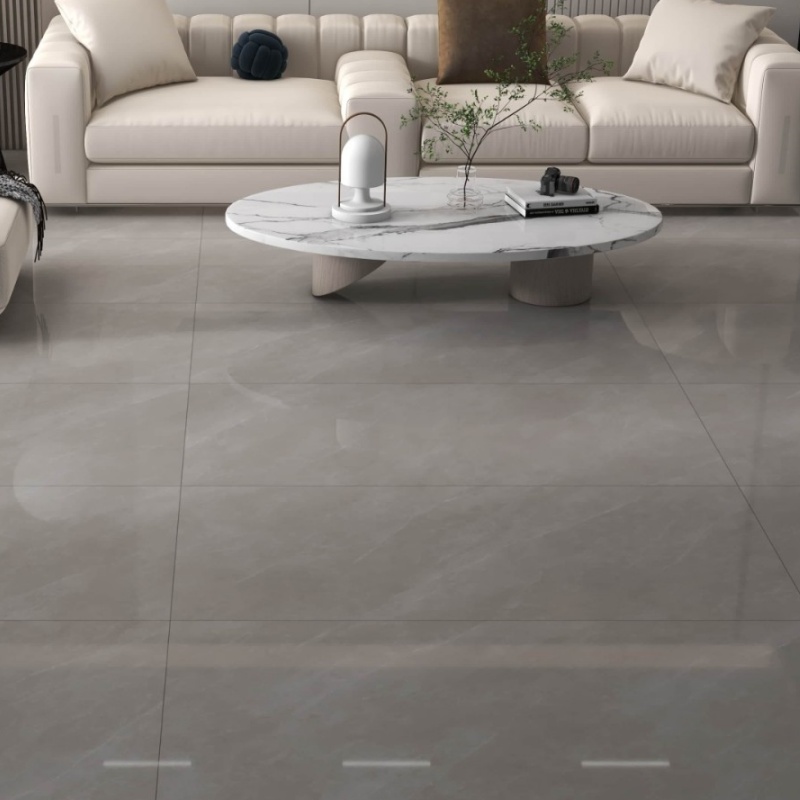Smooth Polished 60X60 Ceramic Floor Tile Non Porous Surface Coating