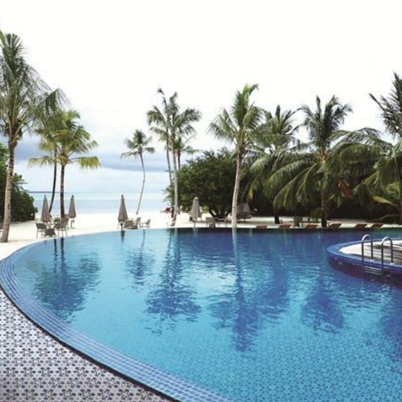 Hot Sale Outdoor Square 300X300mm Blue Ocean Mosaic for Swimming Pool Tile