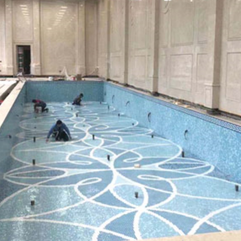 Zf Swimming Pool Tile Ceramic Mosaic Tile Corners Edges Corner Tiles Made in China