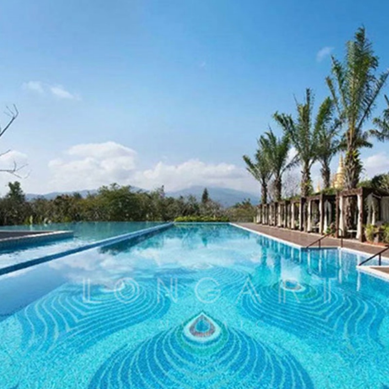 Zf Swimming Pool Tile Ceramic Mosaic Tile Corners Edges Corner Tiles Made in China