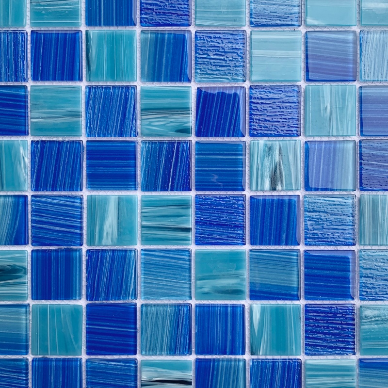 New Arrival 300X300mm Modern Mosaic Square Swimming Pool Tile Mosaic Glow in The Dark