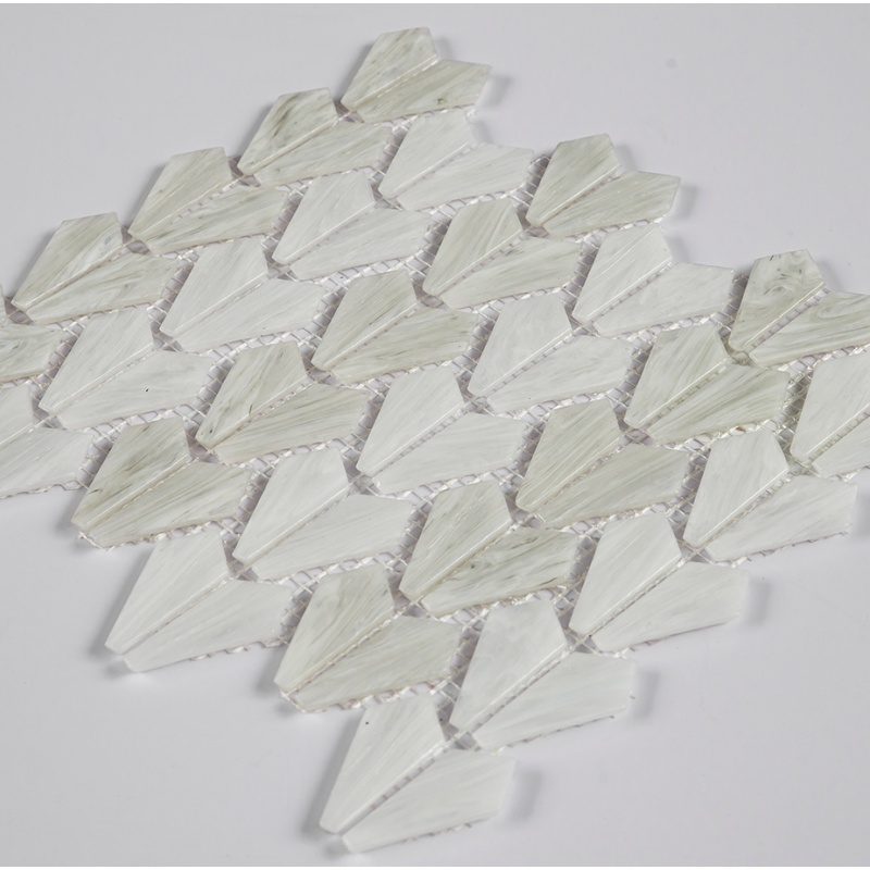Stylish Fish Scale Mosaic Tiles for Contemporary Bathroom Design