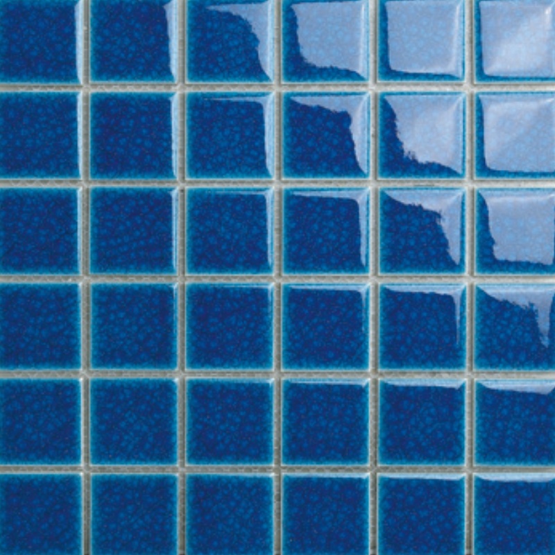 Factory Wholesale Customization Glossy Porcelain Rhombus Ceramic Mosaic Tile Swimming Pool Mosaic Bathroom Mosaic