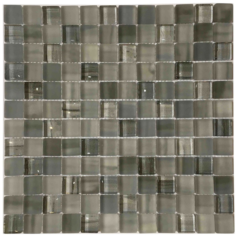 Luxurious Black Crystal Herringbone Mosaic Tile for Elegant Spaces