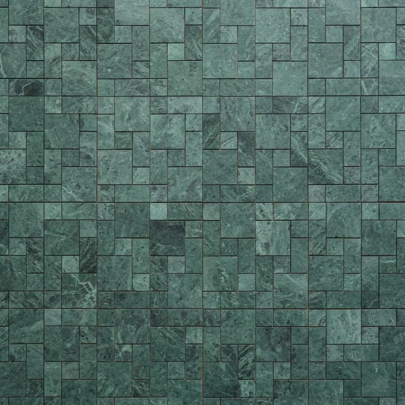 Luxurious Black Crystal Herringbone Mosaic Tile for Elegant Spaces