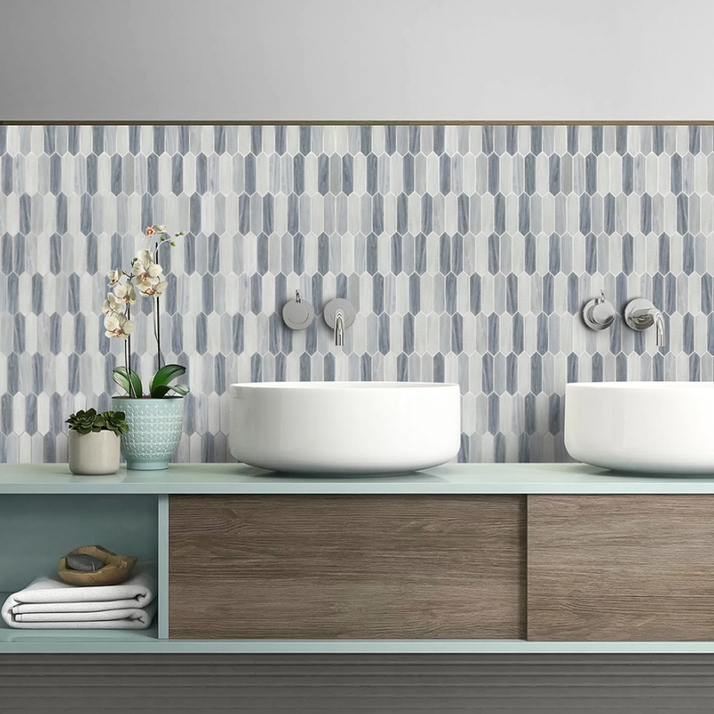 Small Fan-Shaped Aluminum Mosaic for Wholesale