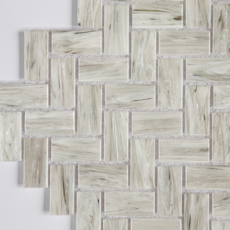 Unique Irregular Green Glass Mosaic Tiles for Elegant Home Decor