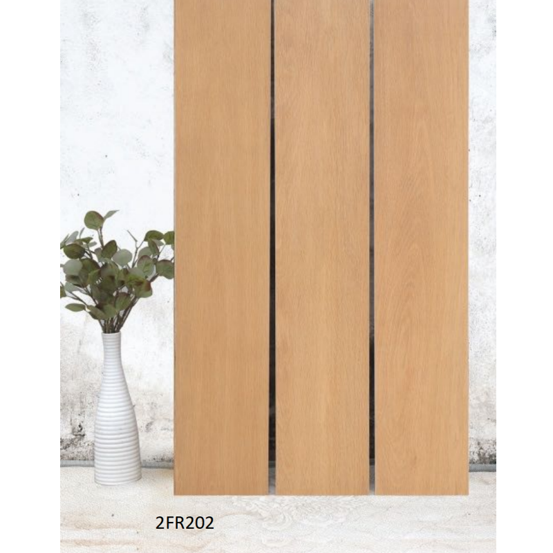Premium 250X1500mm Brown Timber Plank Tiles Matt Wood Look Porcelain Tiles for Luxury Home Floor and Commercial Space