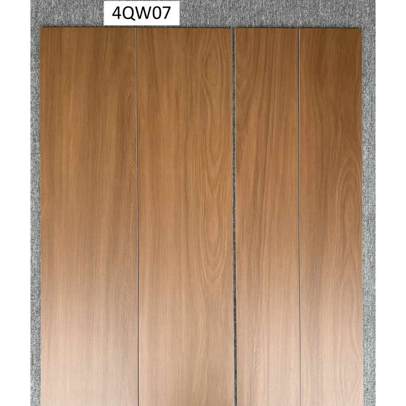 8''x48'' Modern Brown Wood Look Porcelain Tiles Durable Wooden Tiles for Kitchen Bedroom Office Floor and Exterior Decking
