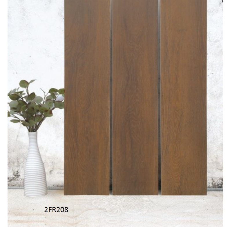 Wood Look Porcelain Floor Ceramic Wooden Tile with Low Water Absorption