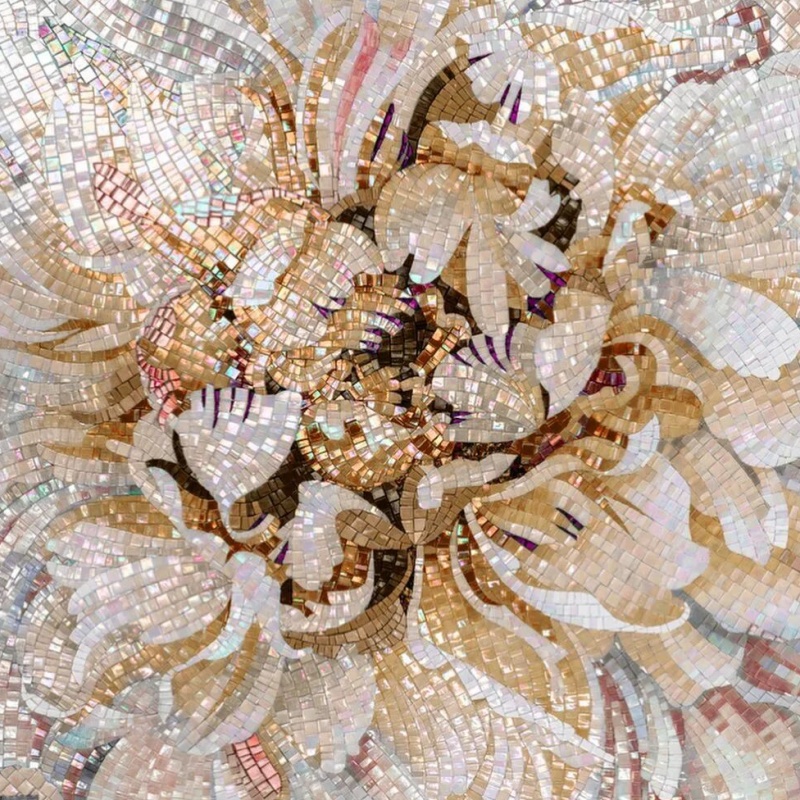 Interior Wall Decorative Design Materials Handmade Glass Mosaic Wall Murals Arabian Art Picture