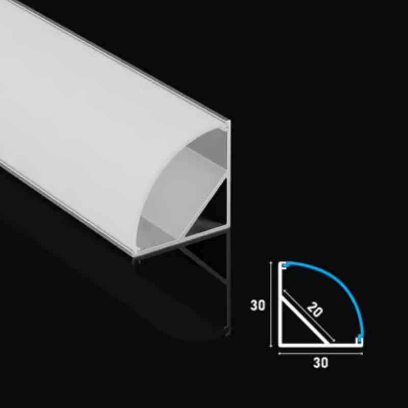 New Black Square Channel 50*35mm Recessed Ceilings Silm Profile LED Aluminum Profile with Black Diffuser for Drop T Bar