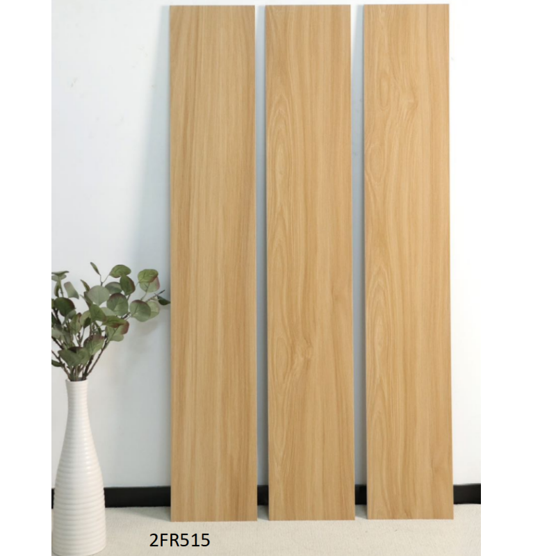 Full Body Rectified Wood Look Tile Ceramic Wooden Tiles 200*1000mm for High Traffic Living Room and Bedroom Flooring