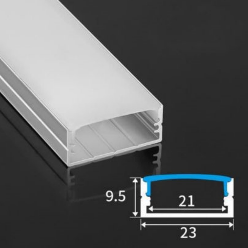 17mm Surface Mounted Aluminium LED Profile Housing for LED Strip 2m