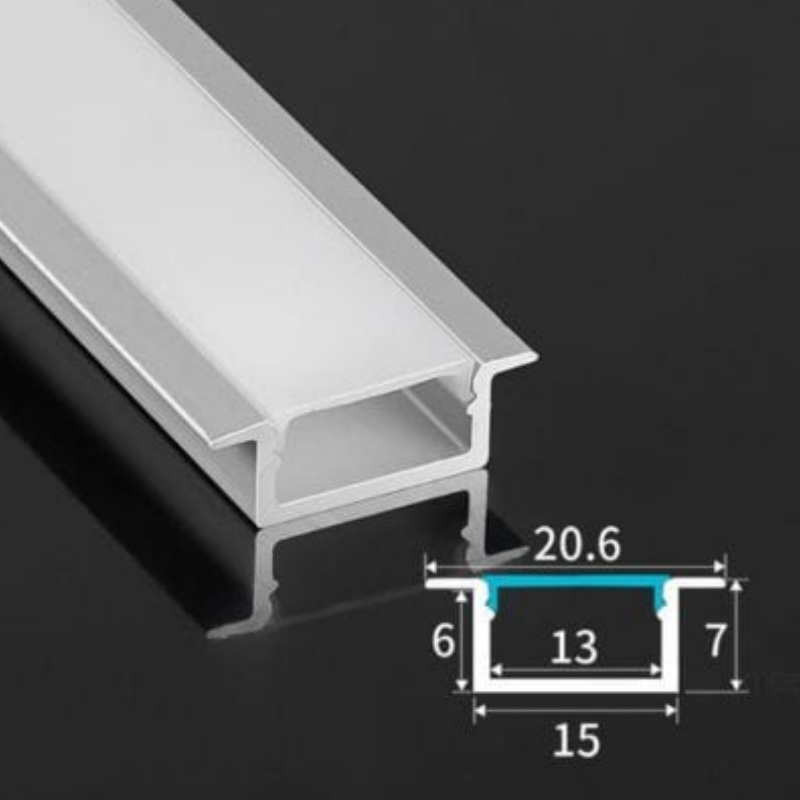 43mm*16mm Drywall Trimless Recessed LED Aluminium Profile for Plasterboard Ceiling