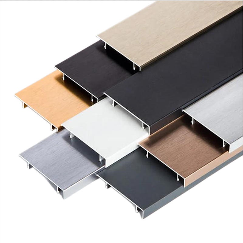 Aluminium LED Lighting Profile Alloy Tile Cover Strips Decor Wall Trim