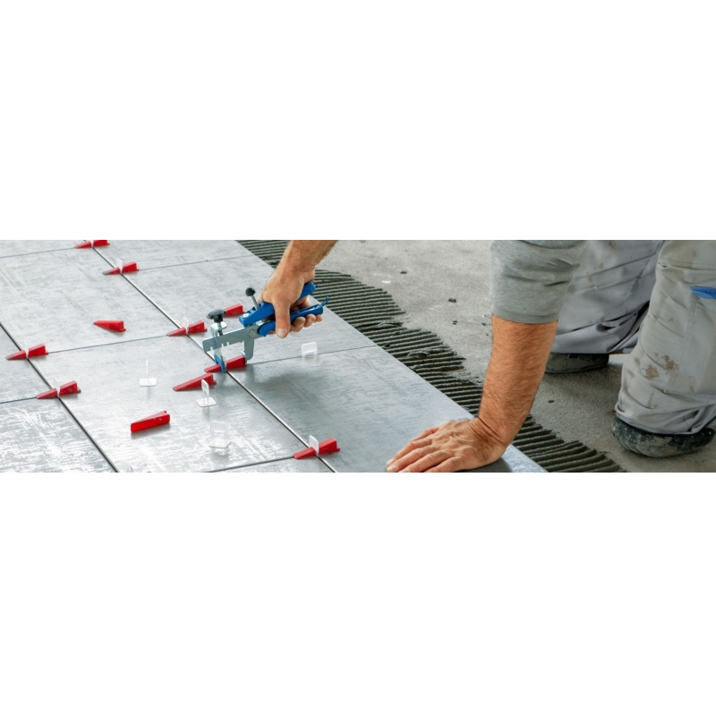 High Safety 1.5mm Reusable T-Lock Tile Levelers Clips Leveling System