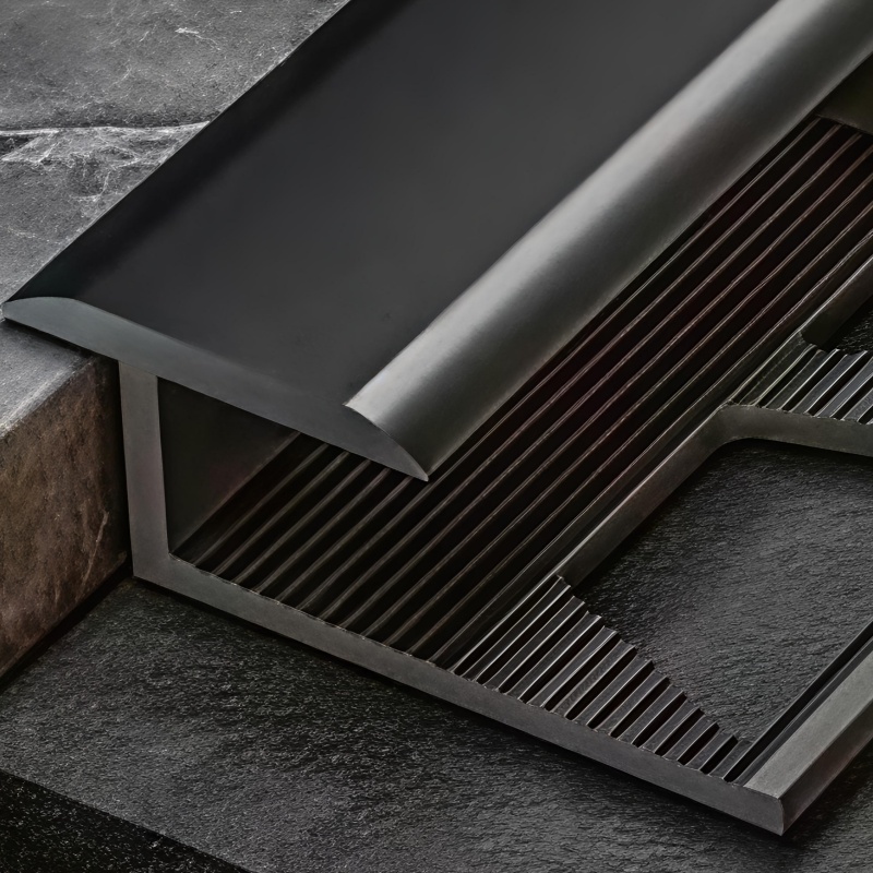 Precise L-Shaped Corner Protection & Easy Installation, Professional Tile Trim for Floor and Wall Edges, Anodized Aluminum Tile Edge Trim Profile