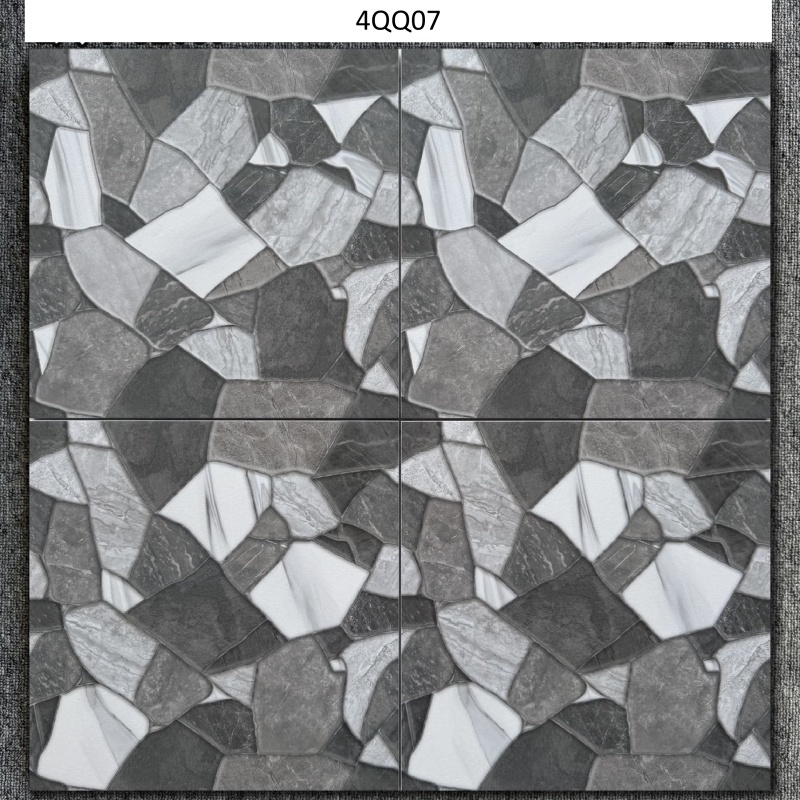 Terrazzo Design Rough Finish Porcelain Rustic Floor Tiles