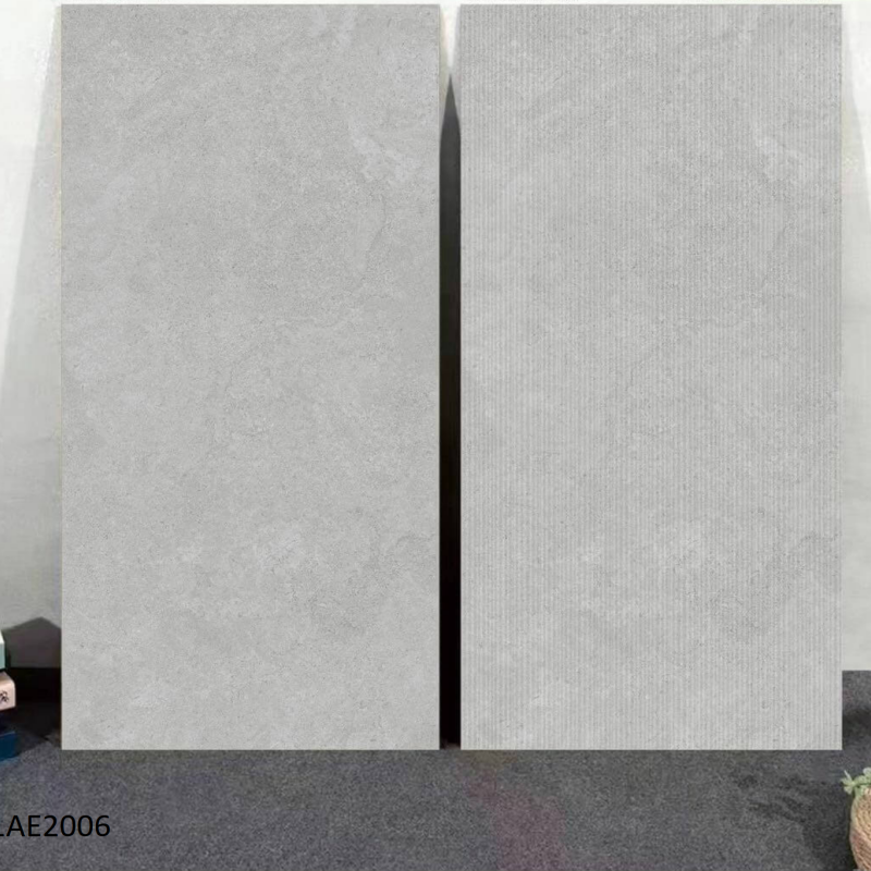 Wholesale Price Rustic Floor Tile Plain Color Matte Ceramic Tile Dark Gray Terrazzo Glazed Porcelain Tiles