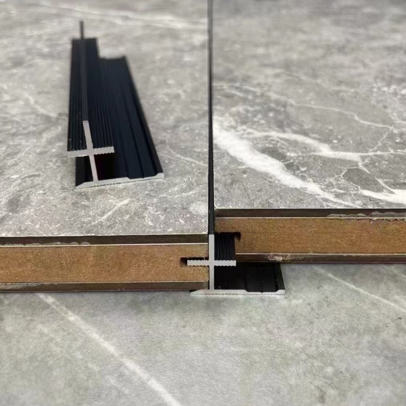 Balcony Edge Profile  Metal in Stock China Top Extruded Aluminum Profile Size to Laminate Strip Mosaic Flexible Edge Furniture Tile Waterproof Trim