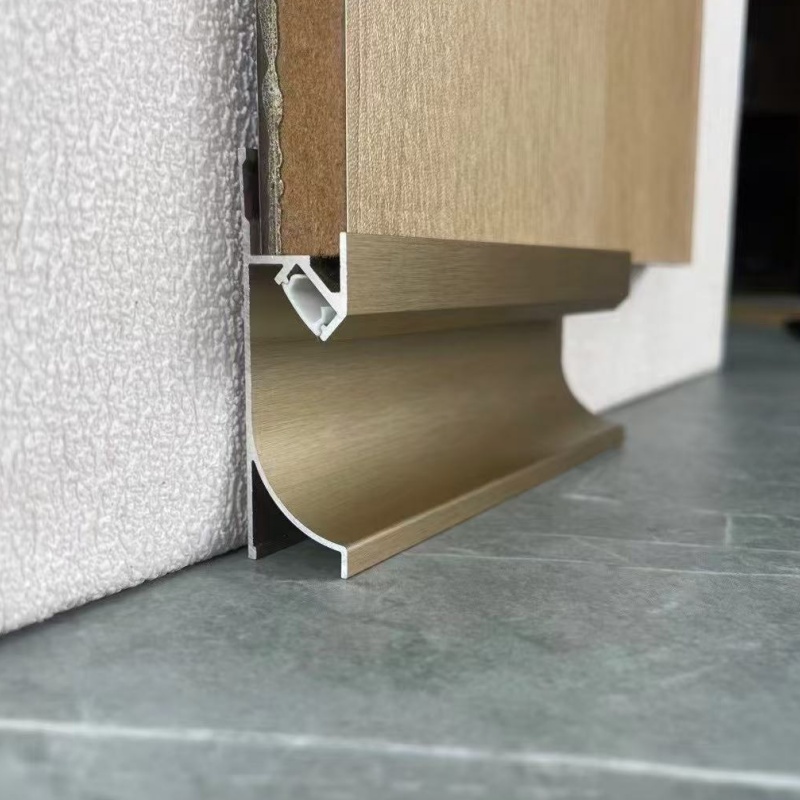 Hot Sale Skirting Board Home Decorative 10cm Metal Grey Baseboard