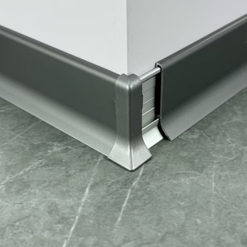 Self Adhesive Aluminium Decorative Wall Protector Skirting Board Line