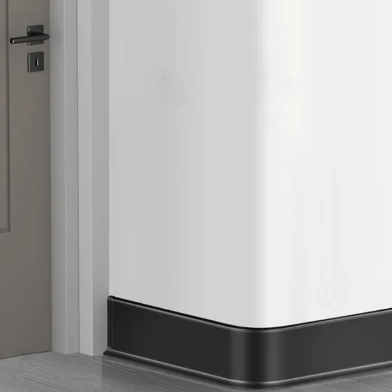 Skirting Board Moulding Water Proof Trim for Wooden MDF Floor White Primed Metal Rose Gold Aluminum Baseboard