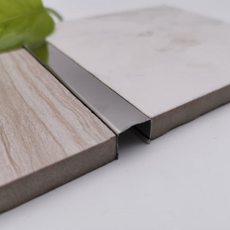 Seamless Installation Polished Finish Metal Trim Support OEM Tile Expansion Joint Trim