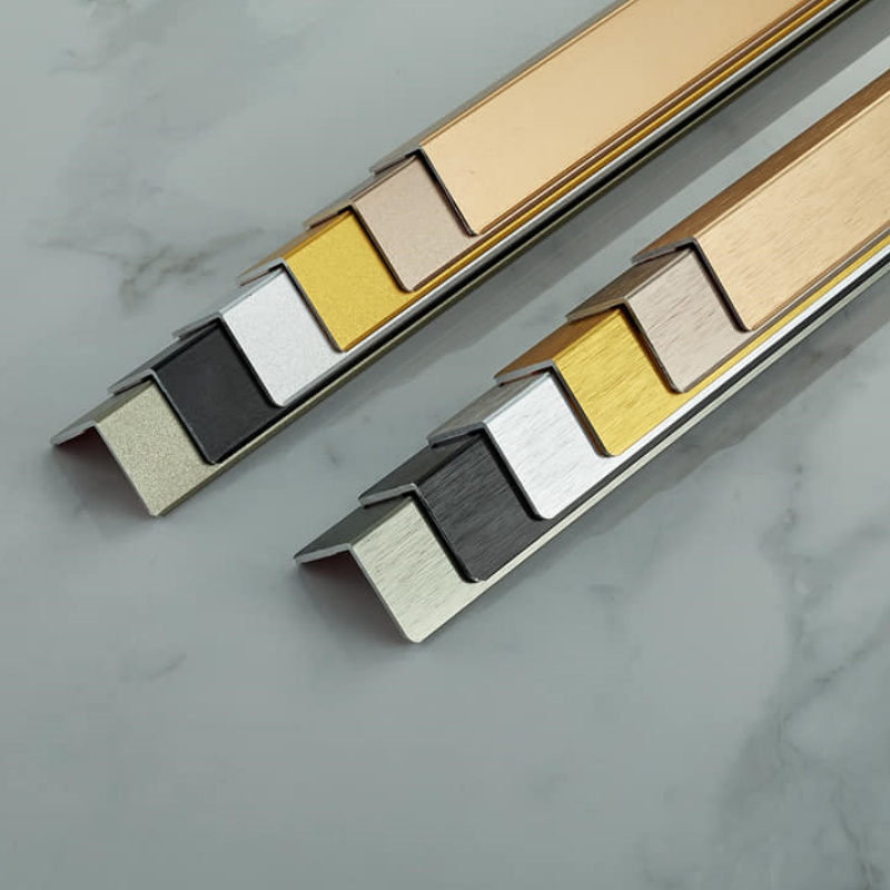 Multinational Customization 2026 Decor Polished Aluminum Profile Ceramic Tile Border Edging Waterproof Trim for Glassing Balcony Floor Strip