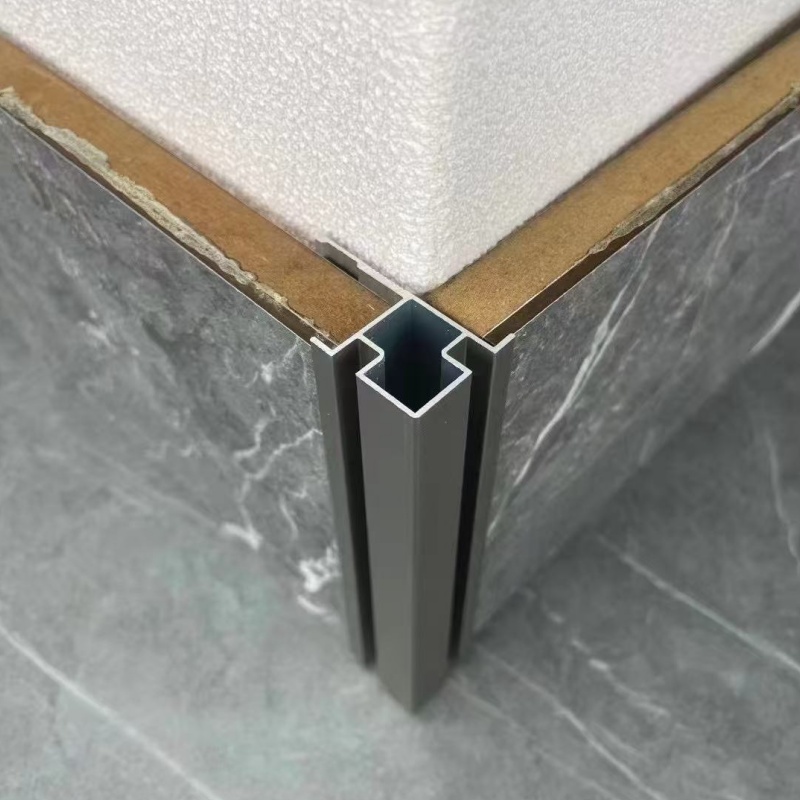 Custom Floor Stainless Steel T Shape Dividing Trimming Strip Profile Metal Tile Trim