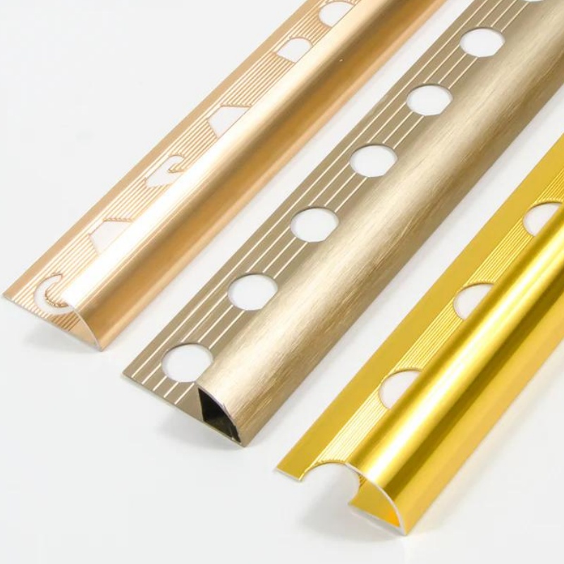 Foshan Low MOQ Aluminium Carpet to Wood Floor Transition Strip Moulding Metal Black Aluminum Long Ceramic Tile to Carpet Edge Profile Trim