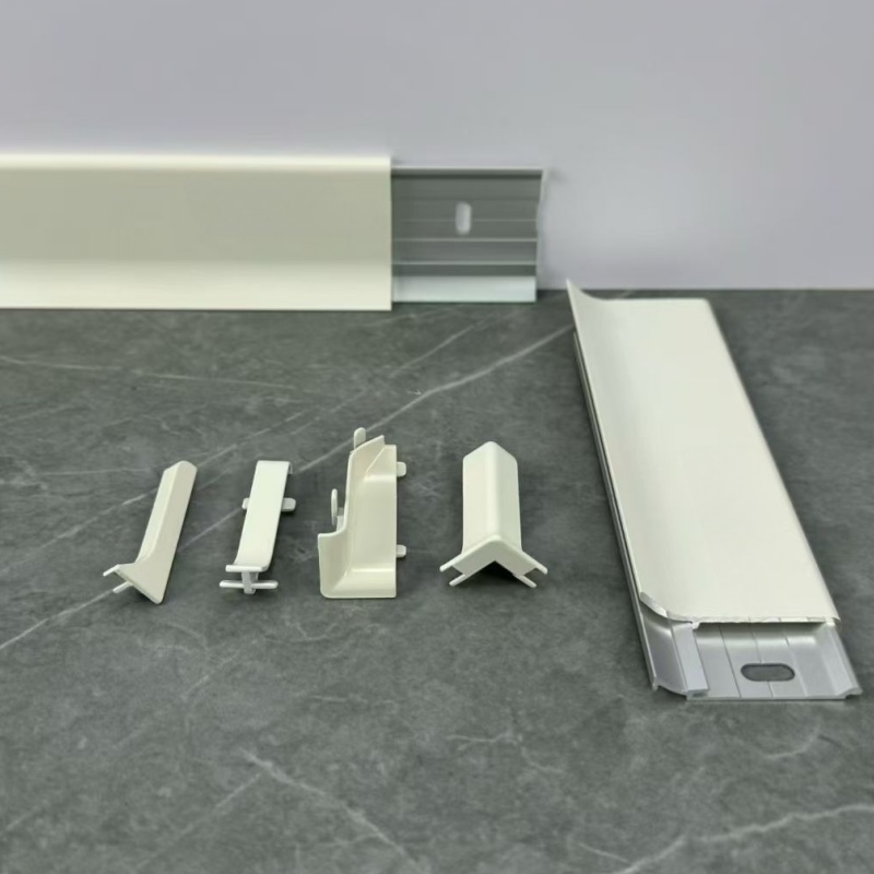 Self Adhesive Aluminium Decorative Wall Protector Skirting Board Line