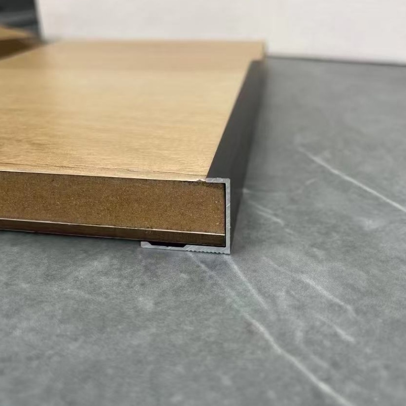 Durable Aluminimum Alloy Flexible Profile  Metal Carpet Transition Strip for Flooring Ramp Tile Trim
