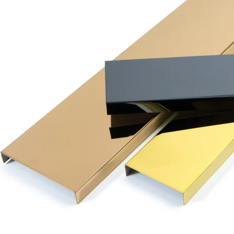 Aluminum Profile Metal T Shape Dividing Edging Floor Cover Transition Strip Between Wall Tile Edge Trim