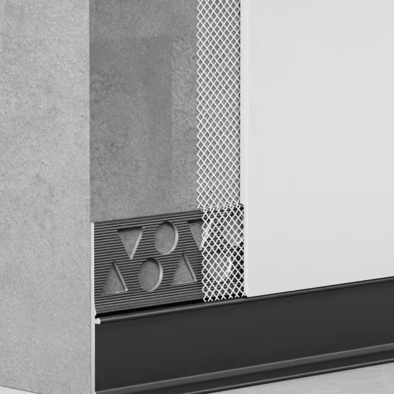 Aluminum Baseboard Wholesale 10cm Rose Gold Metal Skirting Board