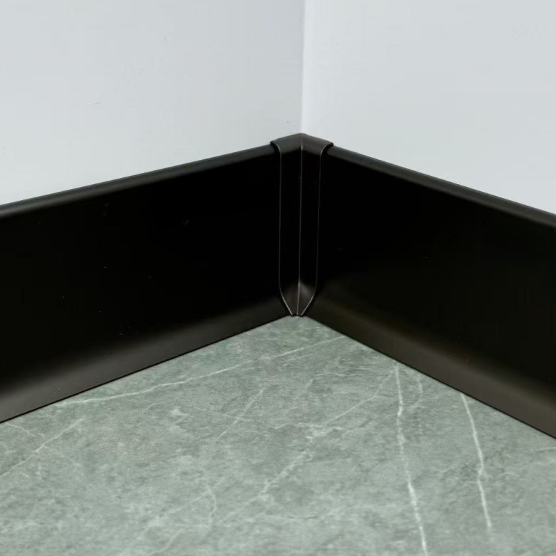 Self Adhesive Aluminium Decorative Wall Protector Skirting Board Line