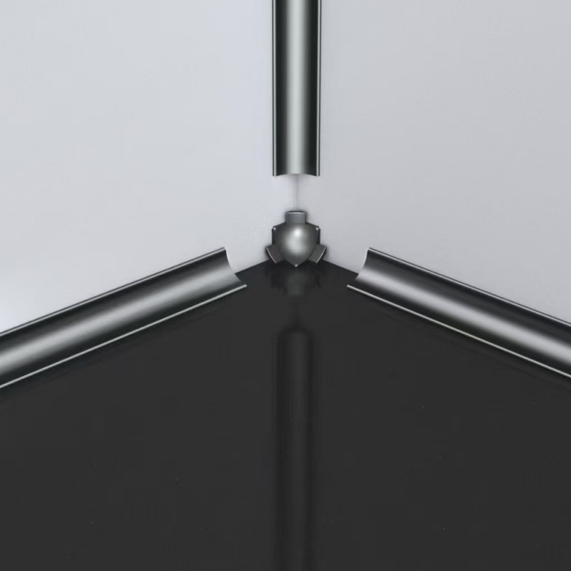 Aluminium Baseboard Profile 60mm Wall Protector Metal Skirting Board