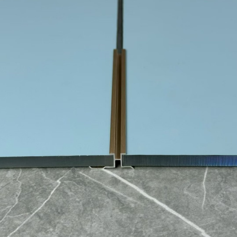 Modern Luxury Aluminum Carpet Strip  Metal Hotel Vinyl to Travertine Floor Tile to Wood Laminate Transition Trim