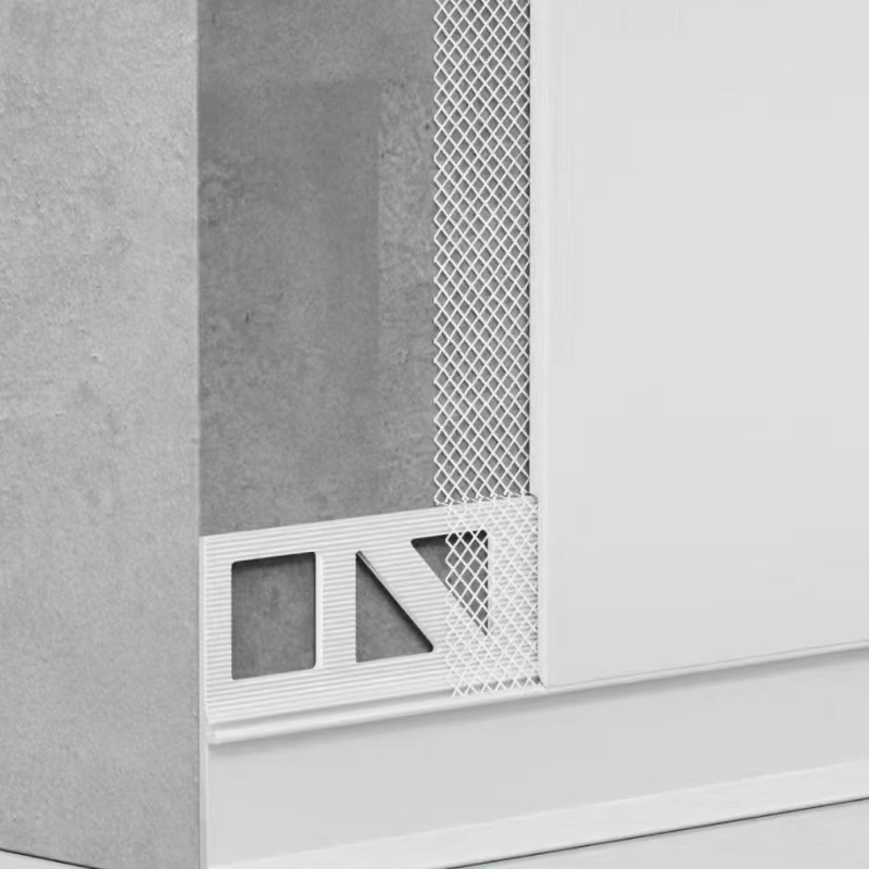 Extruded Silver Metal Baseboard Trim Aluminum Double Groove Skirting Board