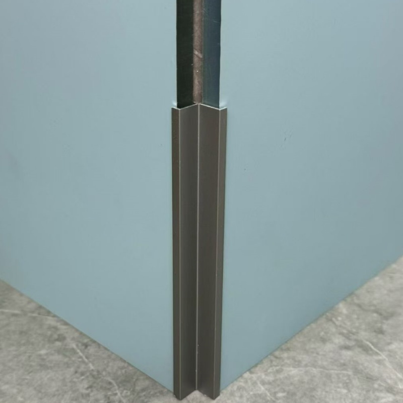 Trim Grey Square Corner Round Strip