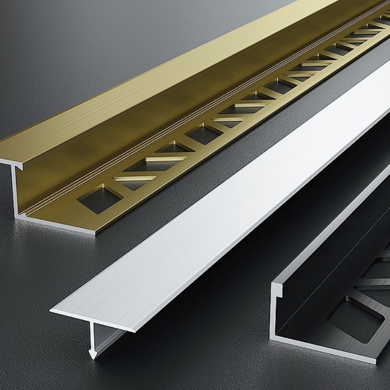 Coustomer's Require Installing Stainless Steel T Shape Floor to Tile Trim